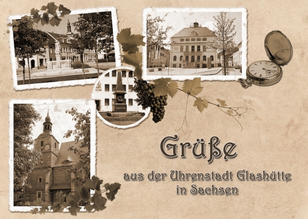 Ansichtskarte/Postkarte Glashütte/Sa. (17)